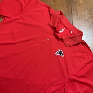 CBUK  BY CUTTER & BUCK ATLANTA FALCONS NFL Football Mens Polo Size 2XL Red